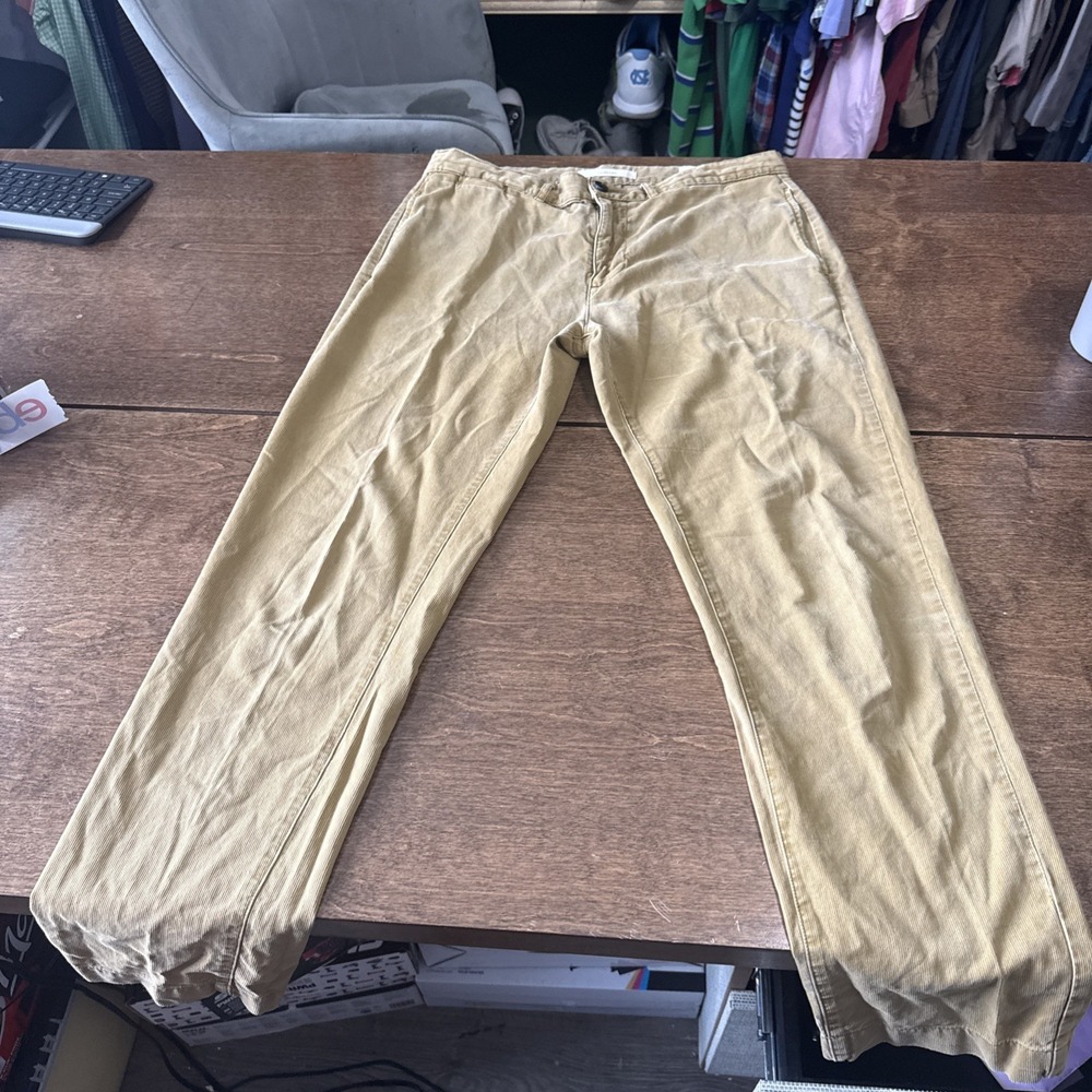 Billy Reid Leonard Chino Pants 32x30 Khaki Beige Brown Casual Formal Work